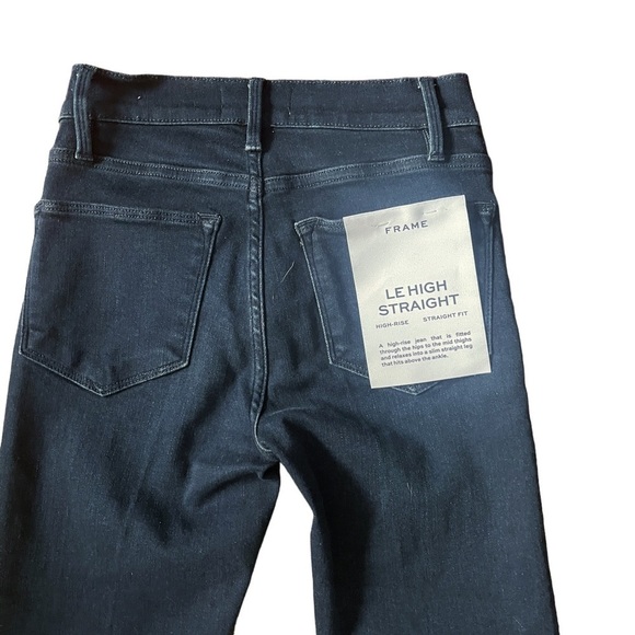 FRAME Le High Straight Leg Jeans in Porter Chew Women's 23 NWT - Picture 11 of 14